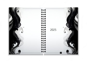 Planer tygodniowy 2025 datowany na spirali terminarz organizer A5 WAVES