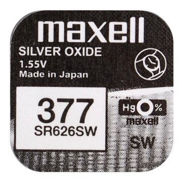 Bateria srebrowa Maxell 377 / SR626SW (SR66 AG4) 1szt