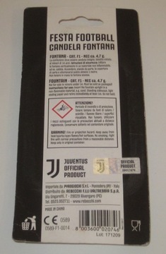 ЮВЕНТУС – ТОРТ ФОНТАН + КАРТОЧКА – ИЗ ИТАЛИИ