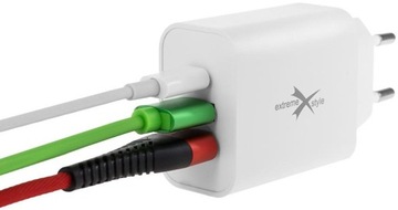 Зарядное устройство 2xUSB + USB-C PD QC 48W 3A Xiaomi Samsung
