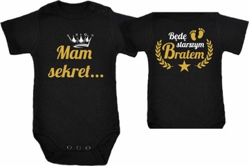 Body Mam sekret Będę starszym bratem Czarne białe