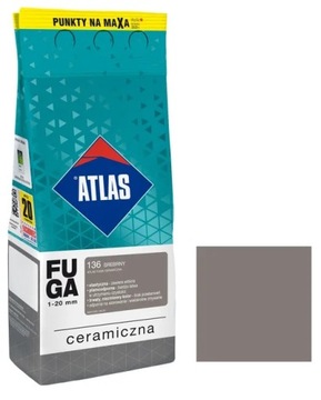 ATLAS FUGA CERAMICZNA SREBRNY 136 5KG