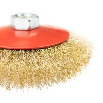 ЛАТУННАЯ ДИСКОВАЯ ЩЕТКА, СТАЛЬНАЯ ПРОВОЛОКА ДЛЯ сверл M14 И ОТВЕРТКИ