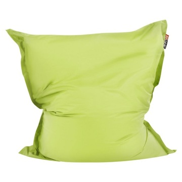 Pufa worek 140 x 180 cm zielony FUZZY