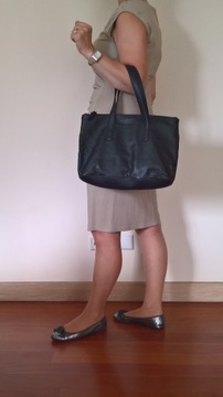 MAX MARA torba shopper r. XL czarna (NOWA w worku przeciwkurzowym)