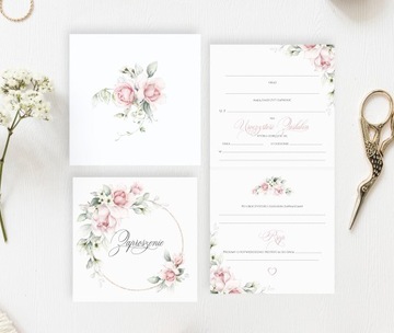 Свадебные ПРИГЛАШЕНИЯ, На свадьбу, 10 шт., МАТОВАЯ БУМАГА