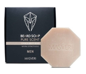 Mydło do brody Masveri PURE nawilżające 100g