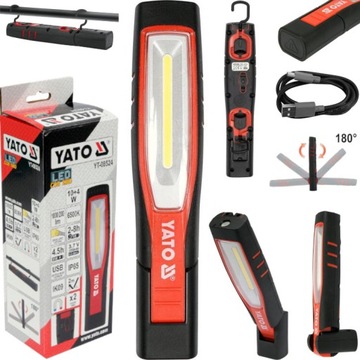 YATO LATARKA LAMPA WARSZTATOWA AKUMULATOROWA NAŚWIETLACZ LED 10W