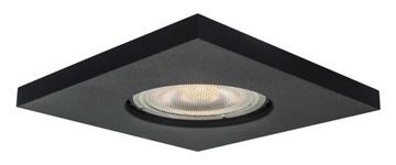 Lampa Lagos oczko podtynkowe kwadratowe czarne IP6