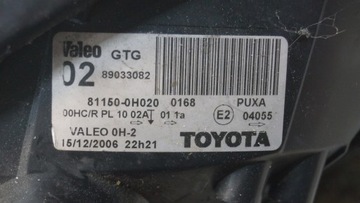 SVĚTLO LEVÝ PŘEDNÍ TOYOTA AYGO I