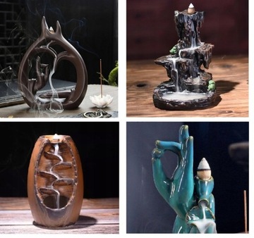 Kadzidła BackFlow a40 Natural Stożek Różany Rose