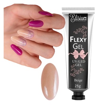 ELISIUM FLEXY GEL BEIGE ŻEL BUDUJĄCY UV/LED 25 g