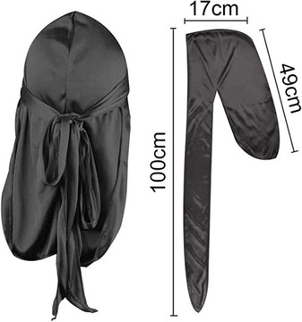 CHUSTA NA GŁOWE BANDANA DURAG HIP-HOP PIRAT CAP