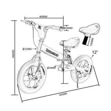Детский беговой велосипед DEUBA зеленый 12