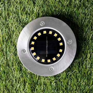 СОЛНЕЧНЫЕ САДОВЫЕ ЛАМПЫ СВЕТОДИОДНЫЕ ДИСКИ 6 шт.