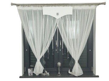 PANEL OZDOBNY AŻUROWY OZDOBA 60x115 GIRLANDA KRYSZTAŁKI SZKLANE GLAMOUR