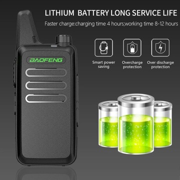 2 шт. Baofeng BF-T20 5 Вт портативная мини-рация VOX с зарядкой через USB