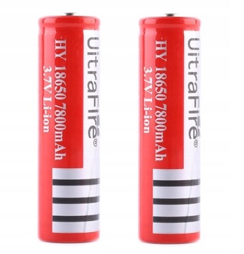 BATERIE AKUMULATORKI 18650 2x OGNIWO 7800mAh