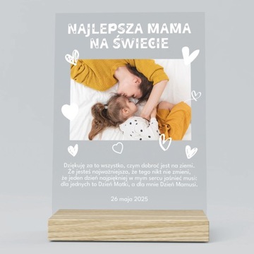 STATUETKA, PREZENT DLA TATY LUB MAMY, RODZICA, ŻYCZENIA, PLEXI
