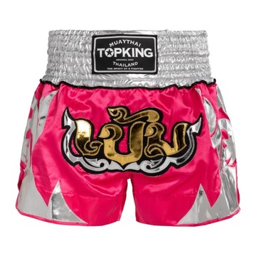 Spodenki treningowe Top King Thai Boxing pink/white S