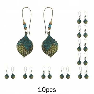 10x Vintage Boho Etniczne Powłoki Alloy Dynda