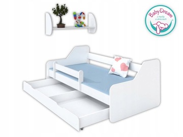 Кровать DIONE 180x80 с ящиком и матрасом + перила