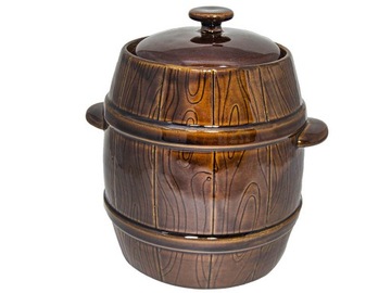 КАМЕННАЯ БОЧКА ДЛЯ СБОРА, 3Л, ГЕРМЕТИЧНАЯ, БАНКА