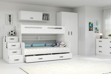 Кровать MAX 3-ярусная 200х120 детская