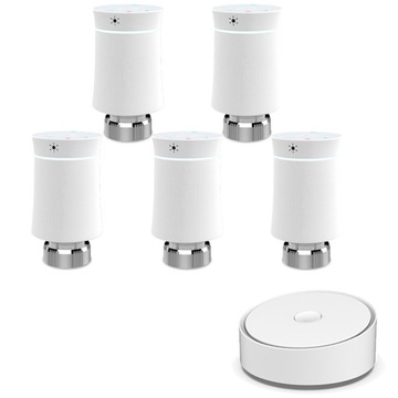 Zigbee Brama Tuya+5X Głowica Termostatyczna TRV