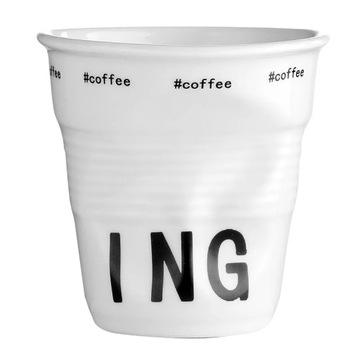 200ml Creative Ceramic Coffee Cup American Coffee Fold Design Cup Latte