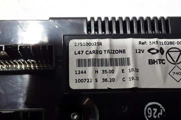 PANEL ŘÍZENÍ KLIMATIZACE RENAULT LATITUDE (L70_) 275100025R 2.0L