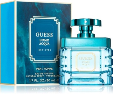 GUESS UOMO ACQUA WODA TOALETOWA 50ML DLA MĘŻCZYZN