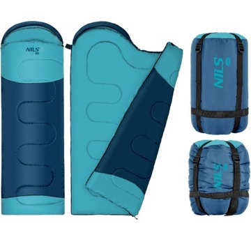 ТУРИСТИЧЕСКИЙ СПАЛЬНЫЙ МЕШОК С КАПЮШОНОМ, ТЕПЛЫЙ, ЛЕГКИЙ СТЕКЛО 215х75