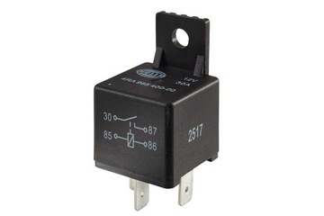 HELLA 4RA 965 400-001 Minirelais, Arbeitsstromrelais, 12 V, 4-polig