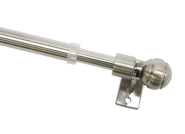Pręt do zazdrostek rozsuwany 8/10mm stal 40-60 cm