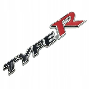 EMBLEMAT znaczek NAPIS metal TYPE R HONDA CIVIC