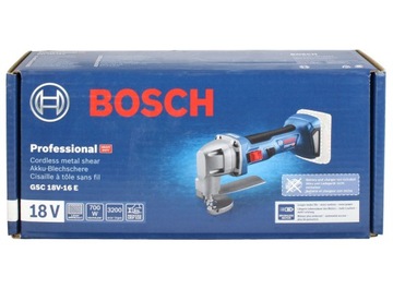 НОЖНИЦЫ ДЛЯ ЛИСТА GSC 18V-16 E BOSCH 2x5.0Ah
