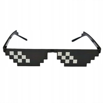 DJXFZLO 2020 Glasses 8 Bit MLG Pixelated