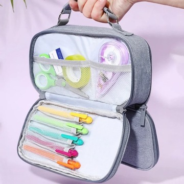 Складной большой школьный пенал, пенал большой емкости, канцелярские принадлежности