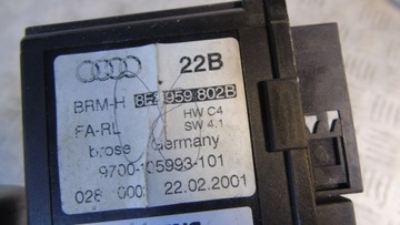 AUDI A4 B6 MOTOREK OKNO PRAVÝ PŘEDNÍ 8E2959802B