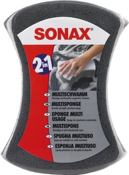 БОЛЬШАЯ ГУБКА ДЛЯ АВТОМОЙКИ SONAX, ДВУХСТОРОННЯЯ /20X15X6,5/