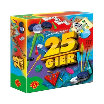 25 gier zestaw gry planszowe rodzinne Alexander PL