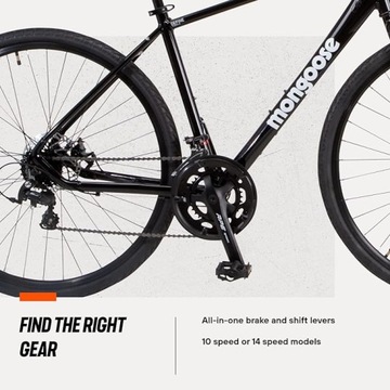 Велосипед Mongoose Gravel Define 700C черный M 28' 14 Microshift R8