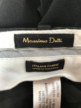Massimo Dutti spodnie chinosy S wełna