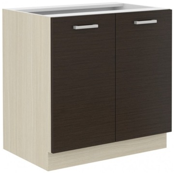 Szafka kuchenna CHAMONIX 80ZL- 2 F Dąb Ferrara+Legno Ciemne