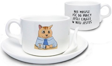 Zabawna filiżanka nie musisz iść do pracy śmieszne