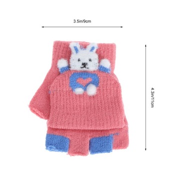 Детские зимние перчатки, милые варежки, детские перчатки, 3 пары, детские ученики