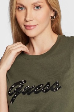 GUESS T-Shirt Nichita W2BI15 K46D1 Zielony roz. M