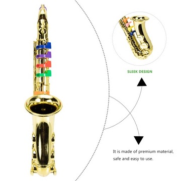 ИГРУШКА-САКС МУЗЫКАЛЬНЫЙ ЗОЛОТОЙ САКСОФОН