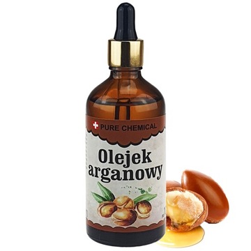 OLEJ ARGANOWY DO WŁOSÓW MAROKO ZIMNOTŁOCZONY 100ml Pure Chemical